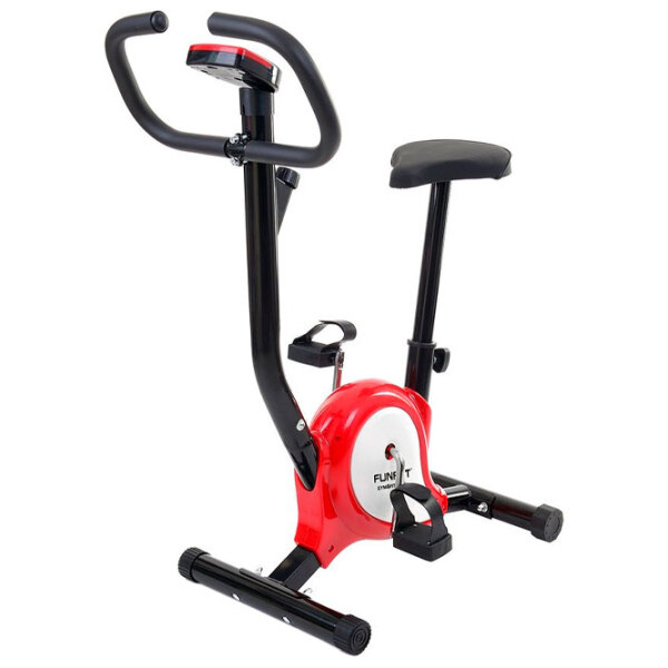 Bicicletă fitness FunFit F01 Black Red Vertical, 100 kg photo 3