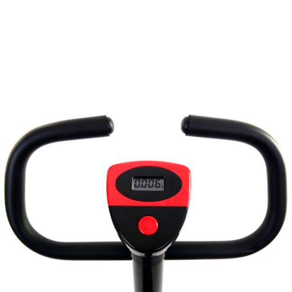Bicicletă fitness FunFit F01 Black Red Vertical, 100 kg photo 4