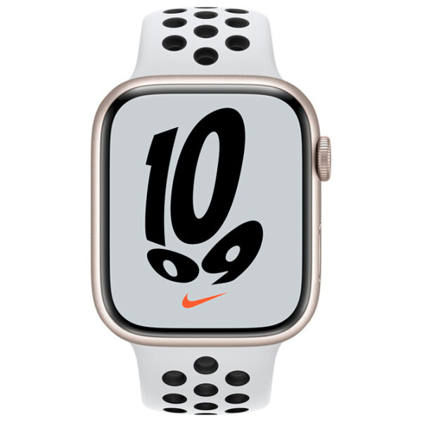 Умные часы Apple Watch Series 7 Nike Starlight | 45 мм | Алюминий/ Фторэластомер
| MKNA3 photo 2
