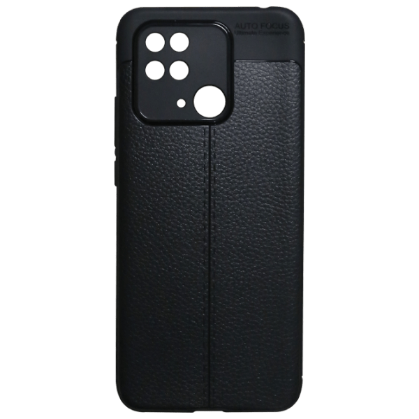 Husă pentru smartphone Xiaomi Redmi 10C (Leather) Black EVO, TPU, Back photo 1