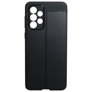 Husă pentru smartphone Samsung Galaxy A33 5G (Leather) Black EVO, TPU, Back