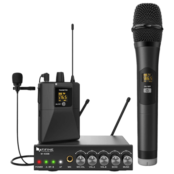 Microfon Fifine K036A UHF Black  photo 2