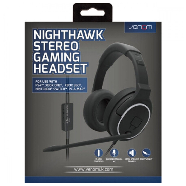 Наушники Venom Nighthawk VS2855 Черный Проводная/ Игровой/ Полноразмерные photo 3