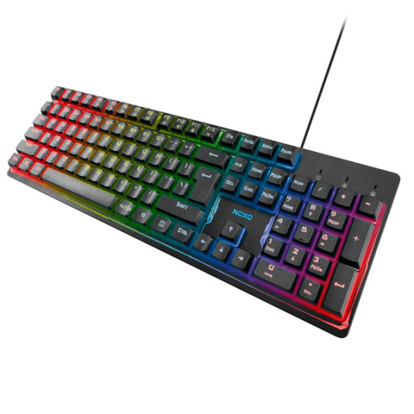 Tastatură NOXO Fusionlight Black Gaming, Cu fir photo 2