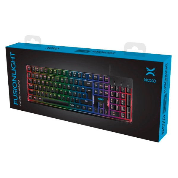 Tastatură NOXO Fusionlight Black Gaming, Cu fir photo 5