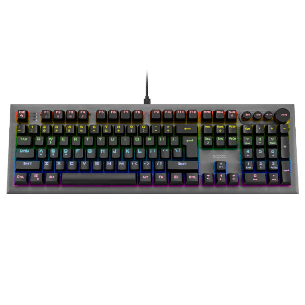 Tastatură NOXO Conqueror Black Gaming, Cu fir photo 2