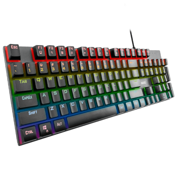 Tastatură NOXO Retaliation Black Gaming, Cu fir photo 2