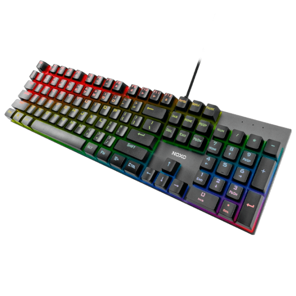 Tastatură NOXO Retaliation Black Gaming, Cu fir photo 3