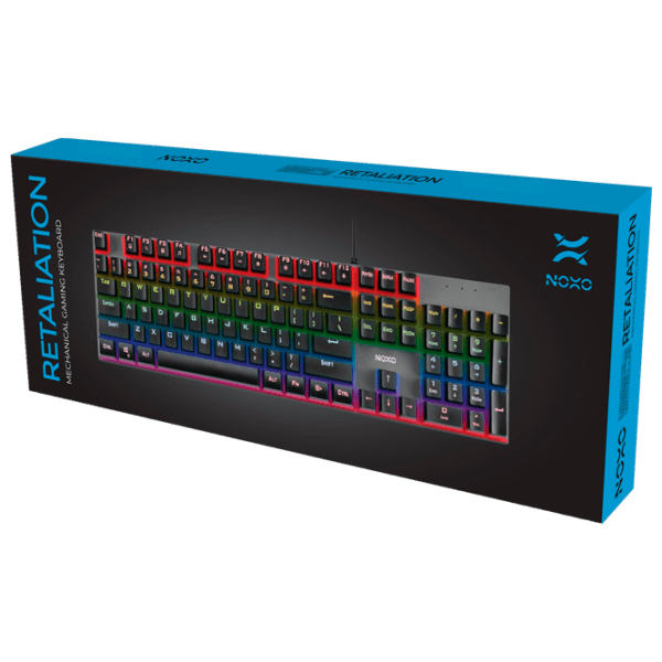 Tastatură NOXO Retaliation Black Gaming, Cu fir photo 5
