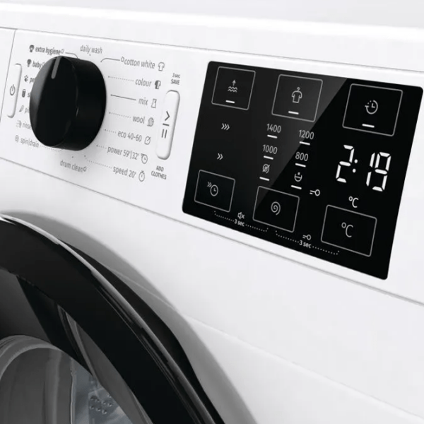 Mașină de spălat Gorenje WNEI84BS White 8 kg, 1400 rpm, A+++ photo 8