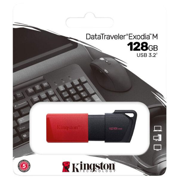 USB Flash Kingston DataTravel Exodia 64 GB Red USB 3.2, Plastic photo 3