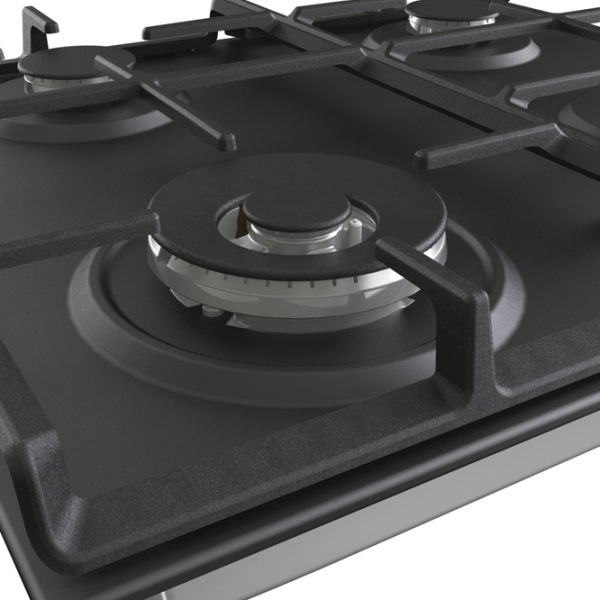 Plită încorporabilă pe gaz Gorenje GW 641 EXB Black Oțel emailat, Gratare: Fontă photo 6