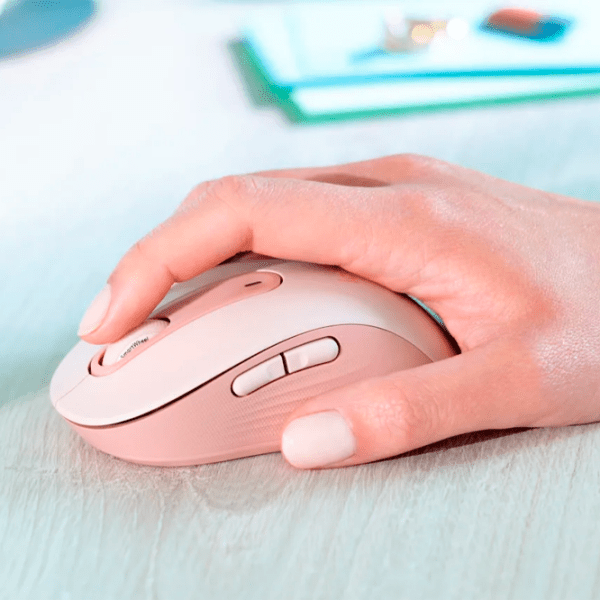 Мышь Logitech Signature M650 L Розовый Беспроводные, 4000 dpi photo 6