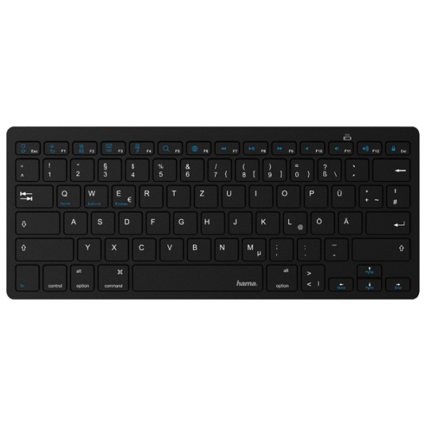 Клавиатура Hama KEY4ALL X300 Черный Для дома и офиса, Беспроводные photo 1