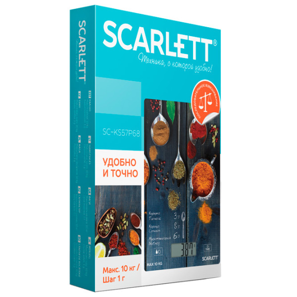 Кухонные весы Scarlett SC-KS57P68 Разноцветный  photo 3