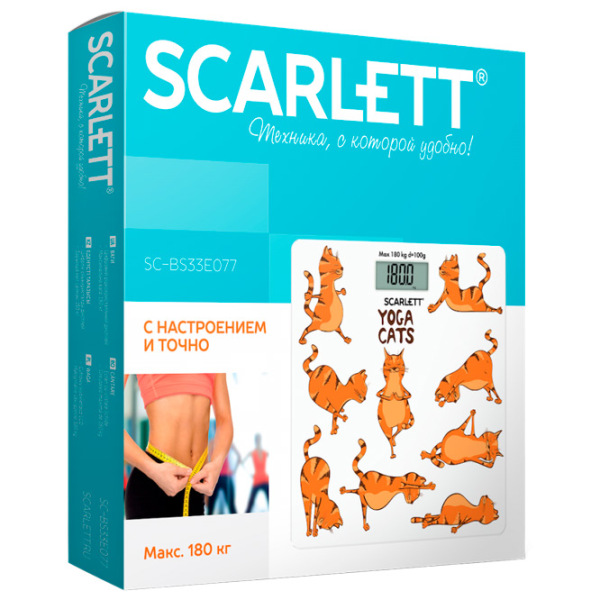 Cântar de podea Scarlett SC-BS33E077 Multicolor 180 kg / Multicolor photo 2