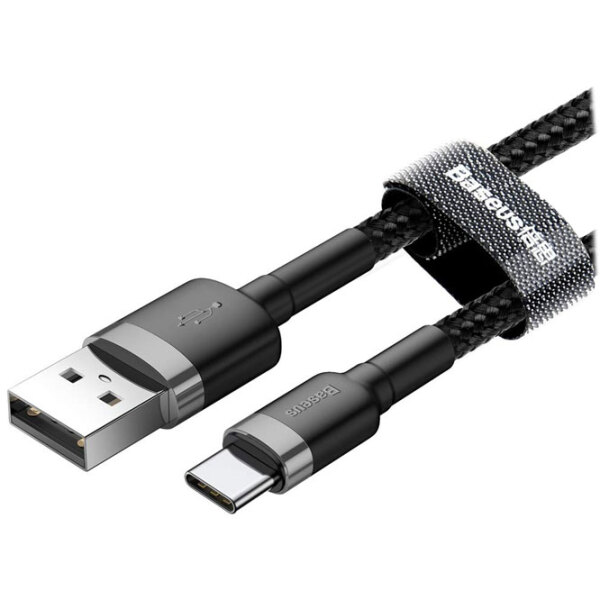 Cablu pentru telefon Baseus cafule USB Type-A/ USB Type-C Black  photo 2