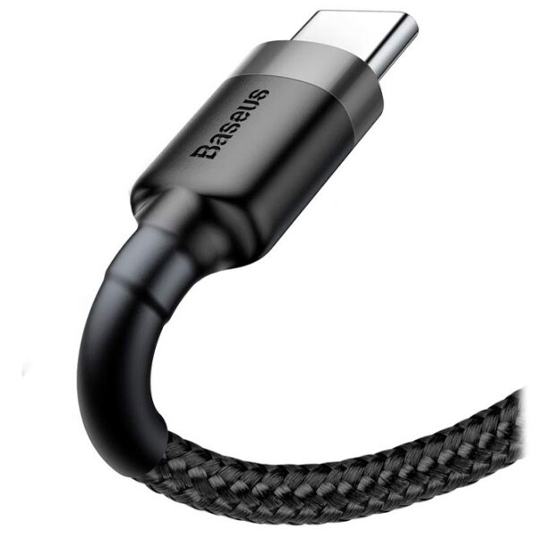 Cablu pentru telefon Baseus cafule USB Type-A/ USB Type-C Black  photo 3