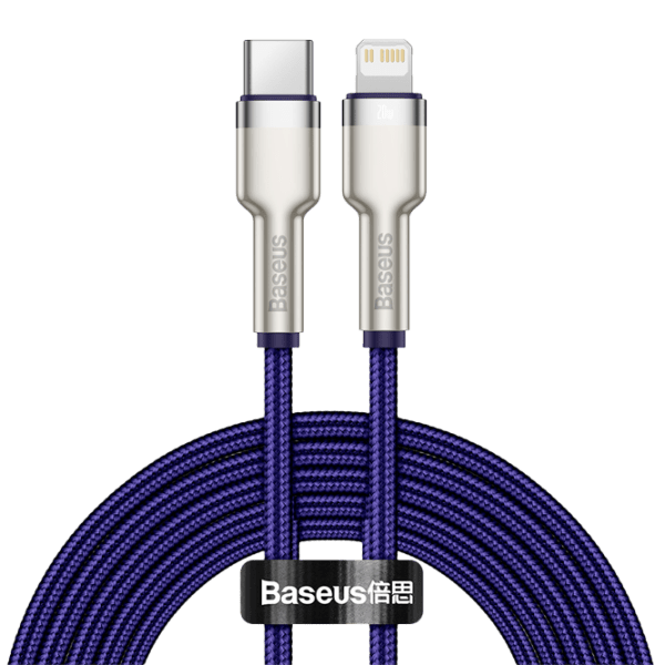 Cablu pentru telefon Baseus CATLJK-B05 USB Type-C/ Lightning Purple  photo 1