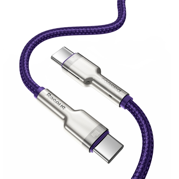 Cablu pentru telefon Baseus CATLJK-B05 USB Type-C/ Lightning Purple  photo 3
