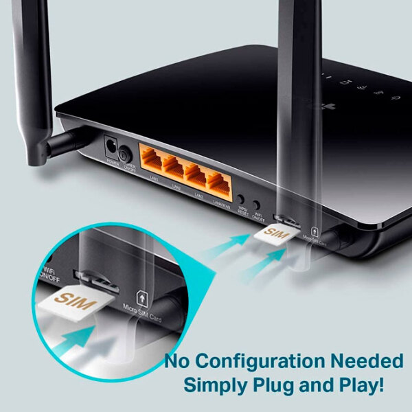 Wi-Fi Router TP-Link Archer MR600 Black Versiune Wi-Fi: 802.11 ac photo 4
