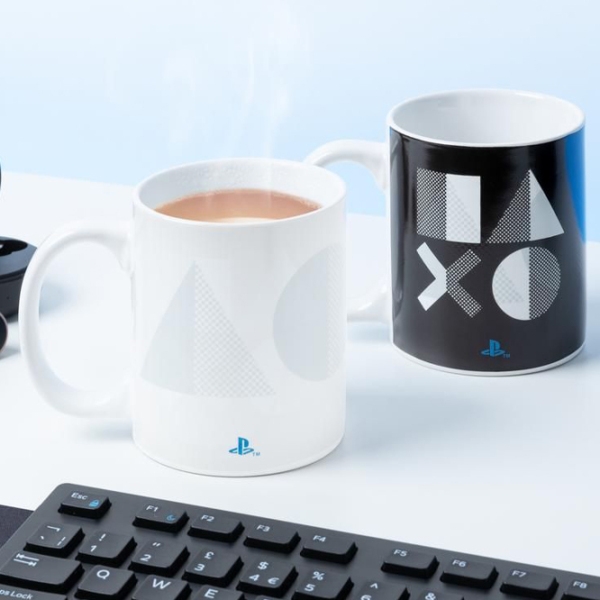 Cană Paladone PlayStation Heat Change Mug PS5 White 300 ml photo 3