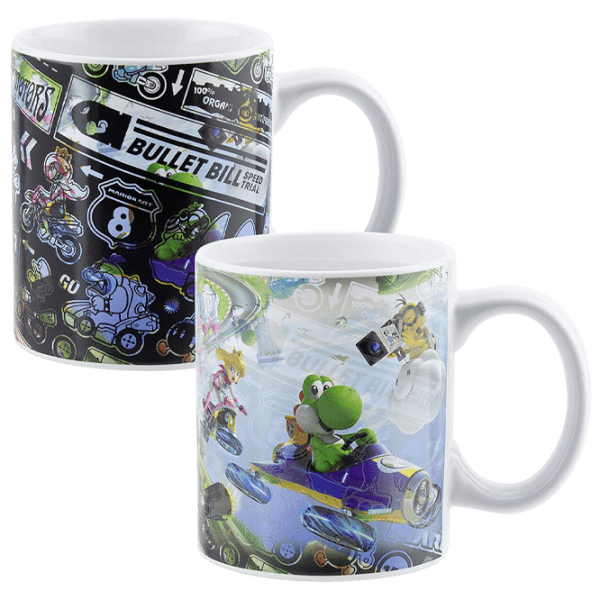 Cană Paladone Super Mario Kart Heat Change Mug White 300 ml photo 1