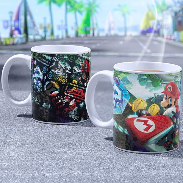 Cană Paladone Super Mario Kart Heat Change Mug White 300 ml photo 3