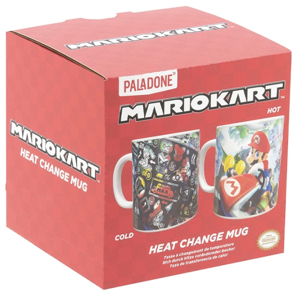 Cană Paladone Super Mario Kart Heat Change Mug White 300 ml photo 5