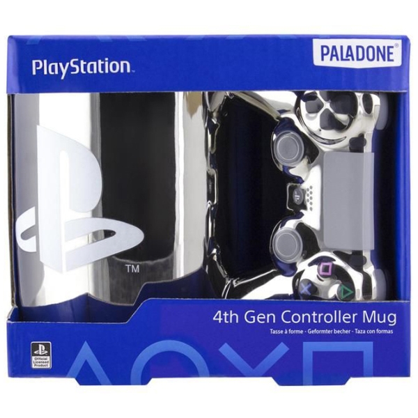 Кружка Paladone PlayStation DS4 Silver Controller Mug Серебристый 450 мл photo 5