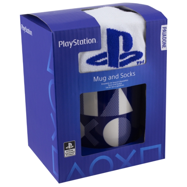 Cană Paladone PlayStation Mug and Socks Gift Set Blue 300 ml photo 5