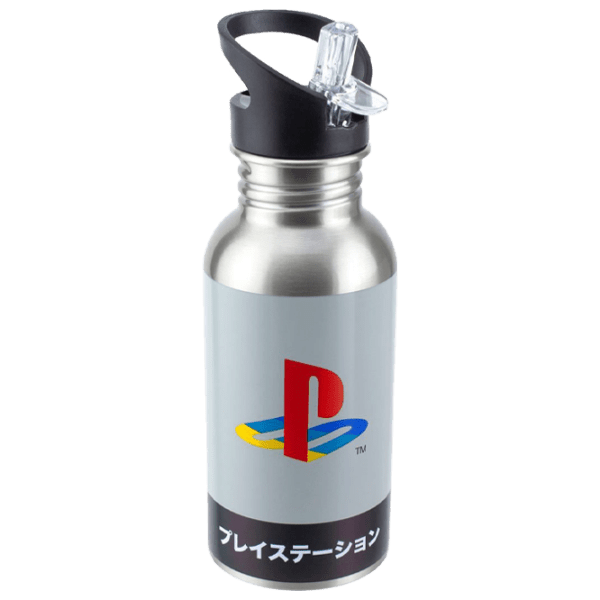 Бутылка для воды фан Paladone Heritage Metal Water with Straw Серебристый 500 мл photo 2