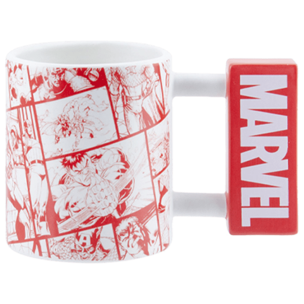 Cană Paladone Marvel Logo Shaped Mug White 300 ml photo 1