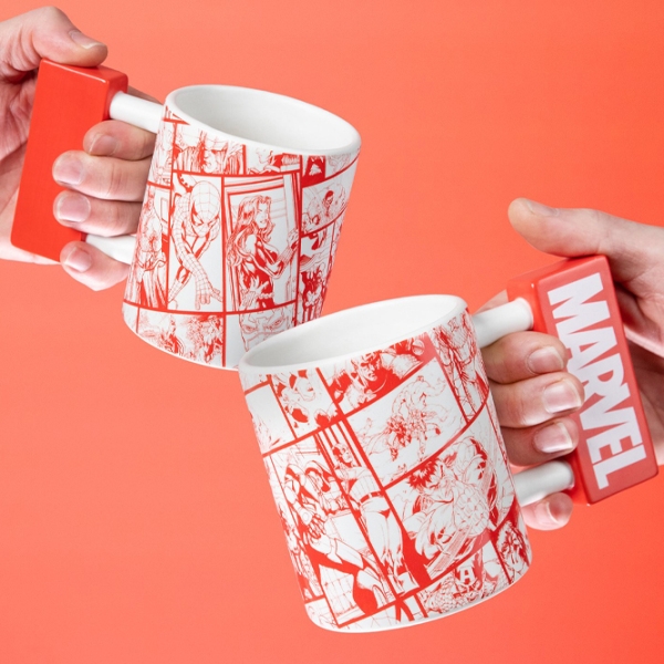 Cană Paladone Marvel Logo Shaped Mug White 300 ml photo 4