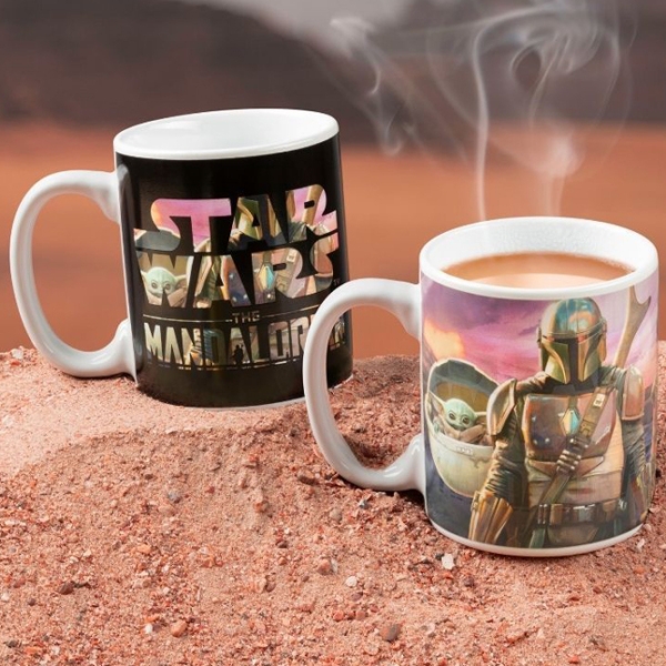 Cană Paladone Star Wars Mandalorian Heat Change Mug White 300 ml photo 2