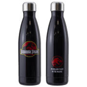 Sticlă pentru apă Fan Paladone Jurassic Park Metal Water Bottle Black