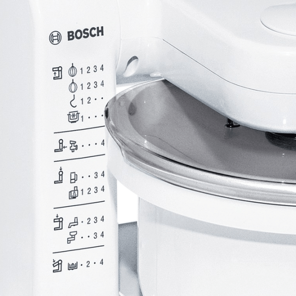 Кухонная машина Bosch MUM4405 Белый 500 Вт, Механическое, Количество скоростей: 4 photo 4