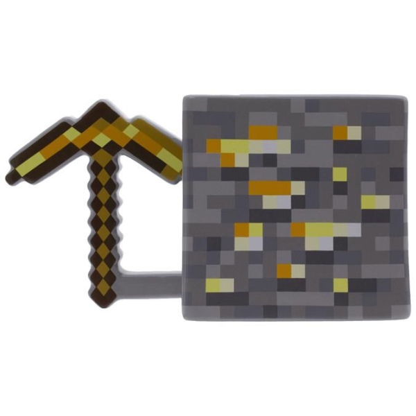 Cană Paladone Minecraft Gold Pickaxe Mug Multicolor 450 ml photo 3