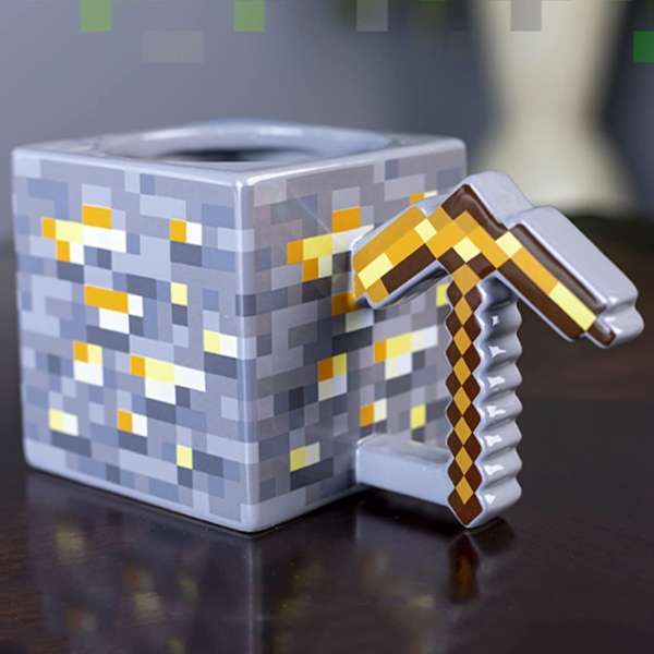 Cană Paladone Minecraft Gold Pickaxe Mug Multicolor 450 ml photo 5