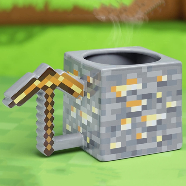 Cană Paladone Minecraft Gold Pickaxe Mug Multicolor 450 ml photo 6