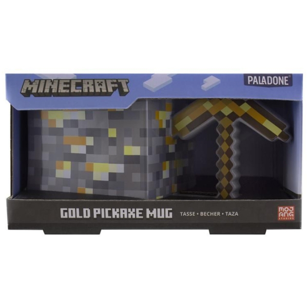 Cană Paladone Minecraft Gold Pickaxe Mug Multicolor 450 ml photo 7