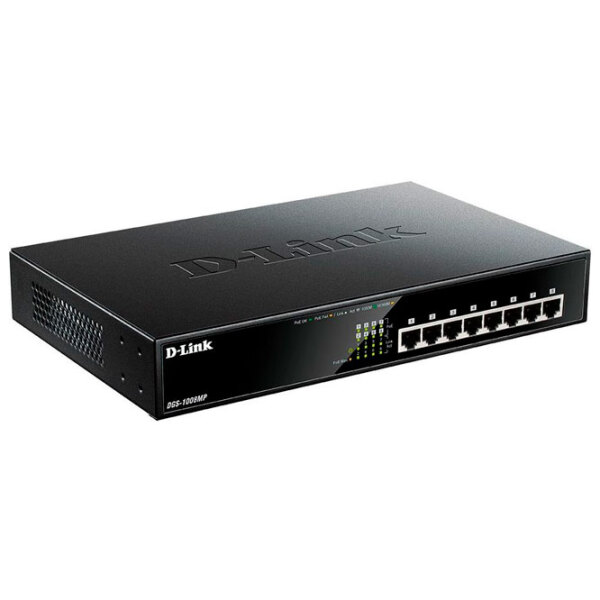 Switch D-Link DGS-1008MP/ B1A Black 16 Gbit/ s photo 2