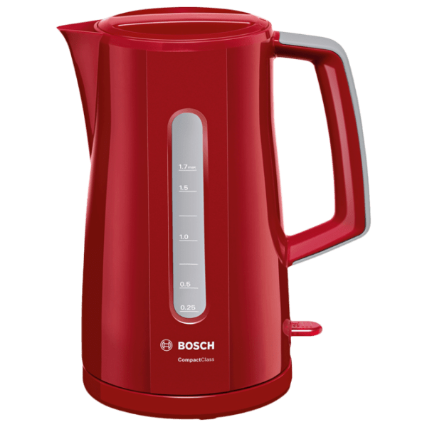 Ceainic electric Bosch TWK3A014 Red 2400 W, 1.7 l, Material interior: Plastic photo 1