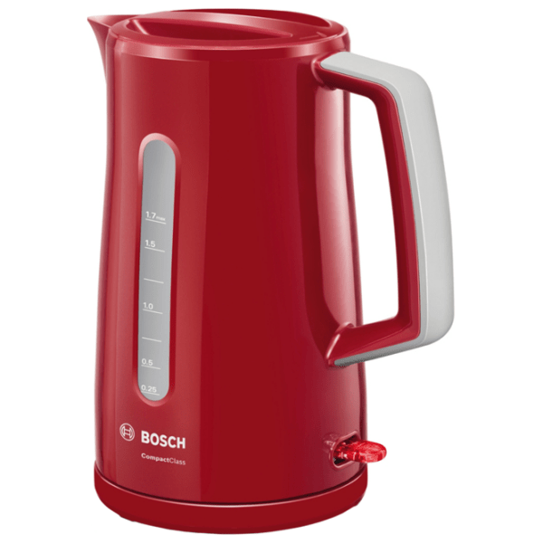 Ceainic electric Bosch TWK3A014 Red 2400 W, 1.7 l, Material interior: Plastic photo 2