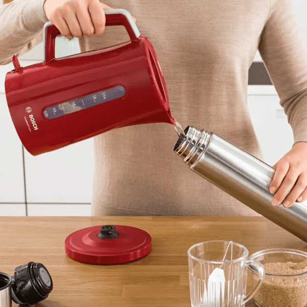 Ceainic electric Bosch TWK3A014 Red 2400 W, 1.7 l, Material interior: Plastic photo 6