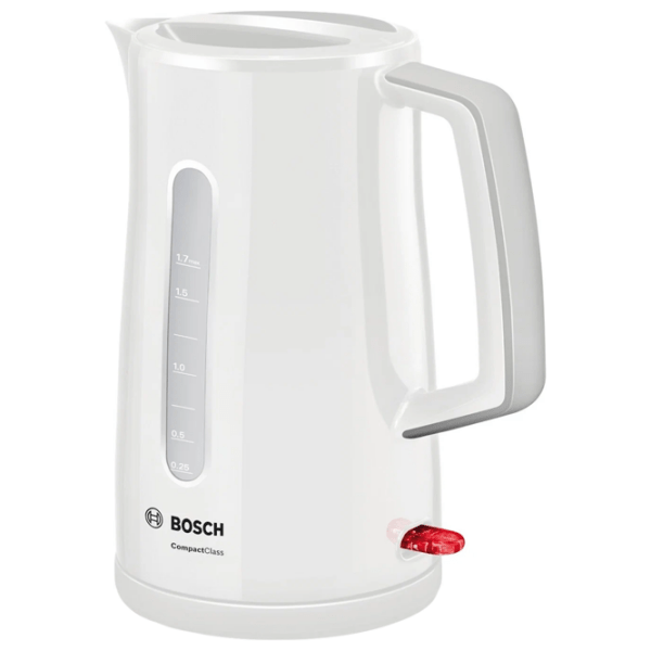 Электрочайник Bosch TWK3A011 Белый 2400 Вт, 1.7 л, Внутреннее покрытие: Пластик photo 2