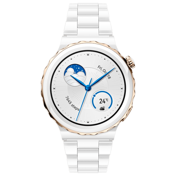 Умные часы Huawei Watch GT 3 Pro Белый 1.32" | 43 мм | Керамика/ Кожа
| photo 2