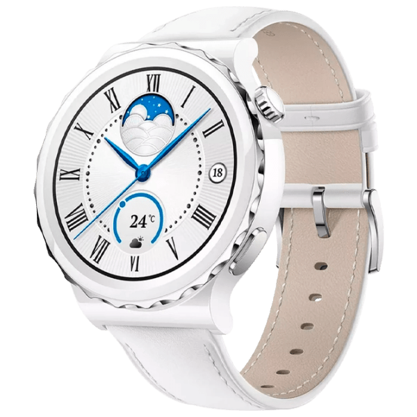 Умные часы Huawei Watch GT 3 Pro Белый 1.32" | 43 мм | Керамика/ Кожа
| photo 1