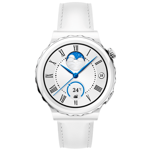 Умные часы Huawei Watch GT 3 Pro Белый 1.32" | 43 мм | Керамика/ Кожа
| photo 2