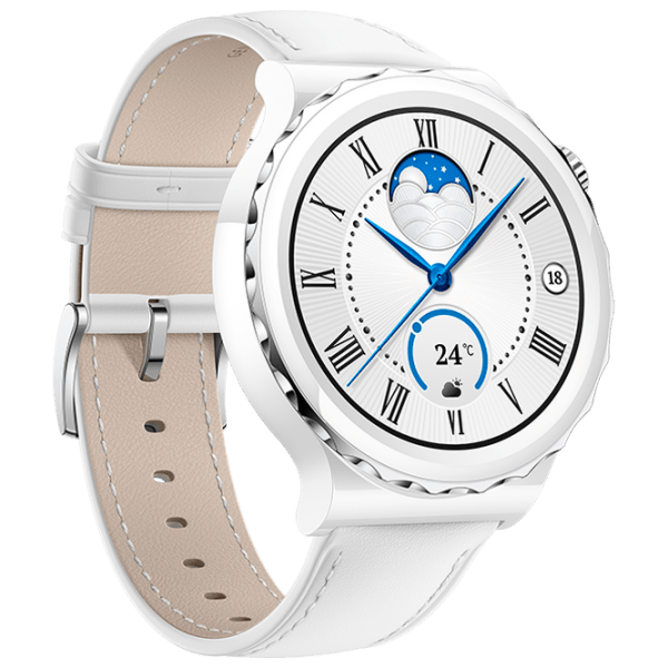 Умные часы Huawei Watch GT 3 Pro Белый 1.32" | 43 мм | Керамика/ Кожа
| photo 3